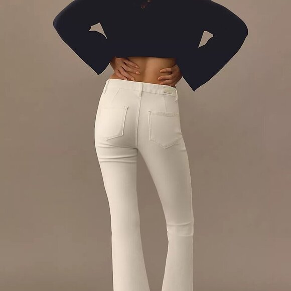 NWT Paige Colette Mid-Rise Crop Flare Jeans - Picture 3 of 5